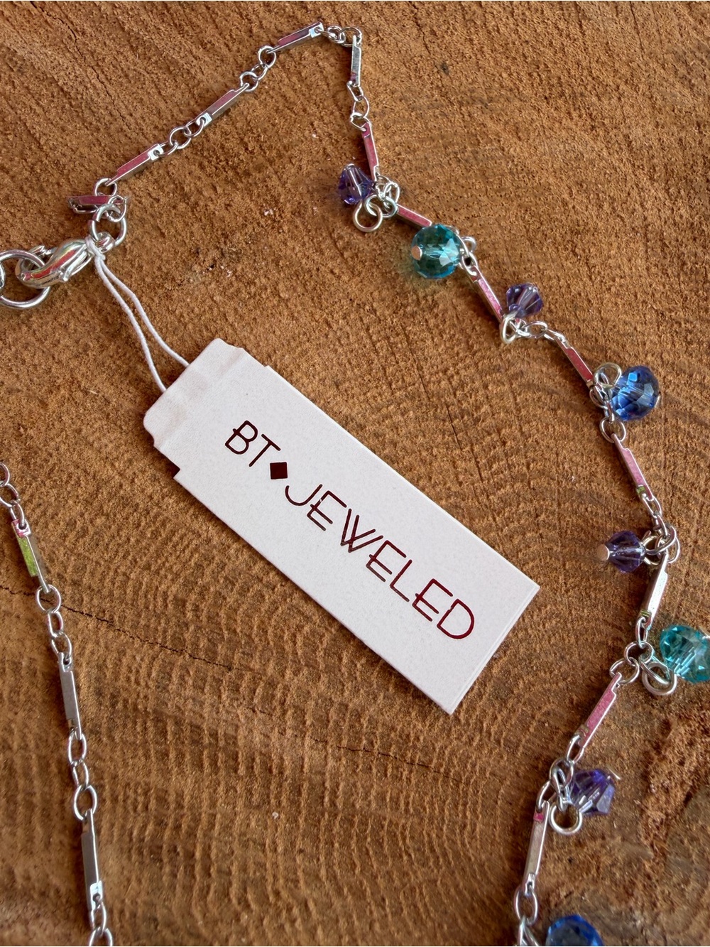 NWT BT JEWELED Crystal Beaded Necklace - Picture 3 of 5